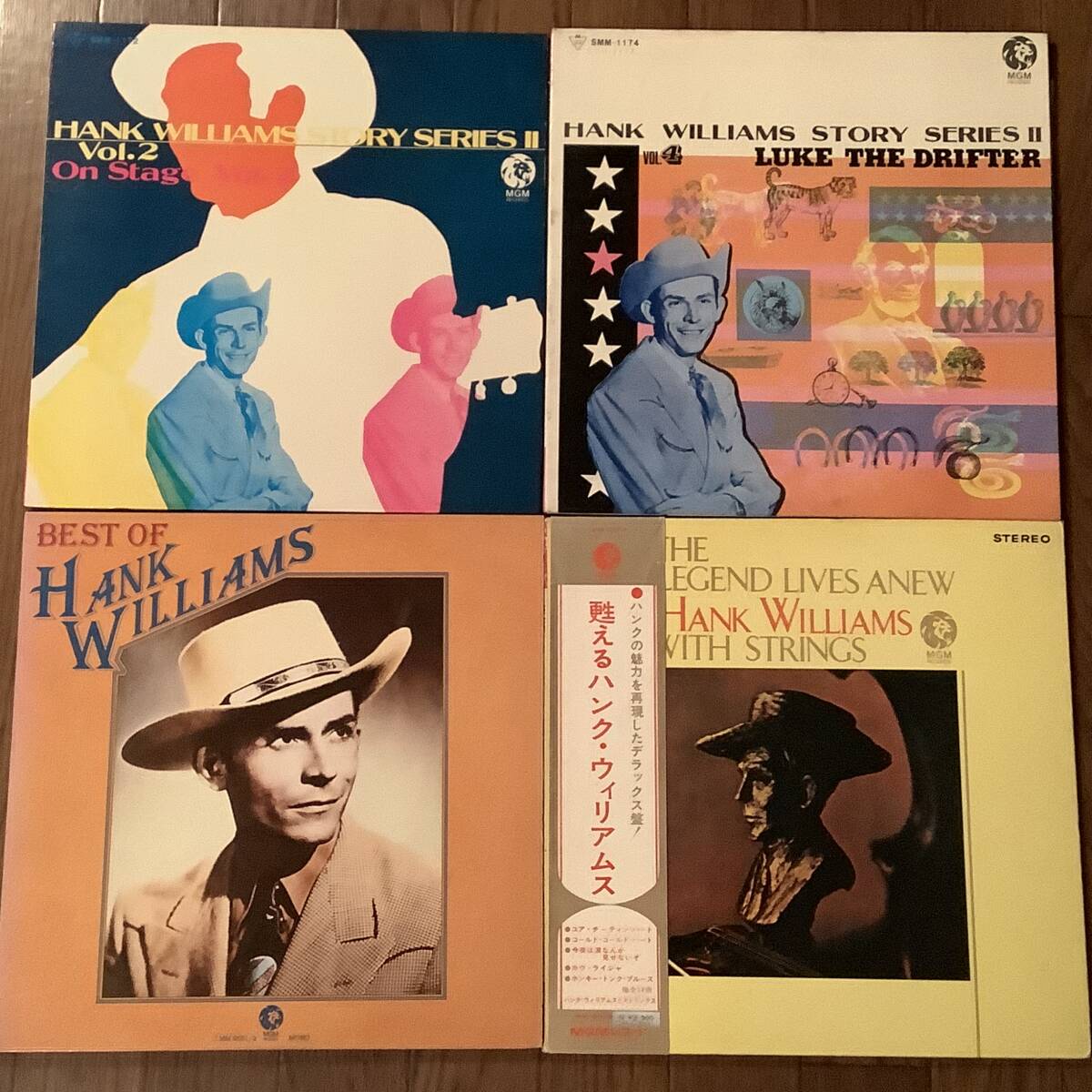 LP(日本盤)●ハンク・ウィリアムス※4枚まとめてセット●拍卖