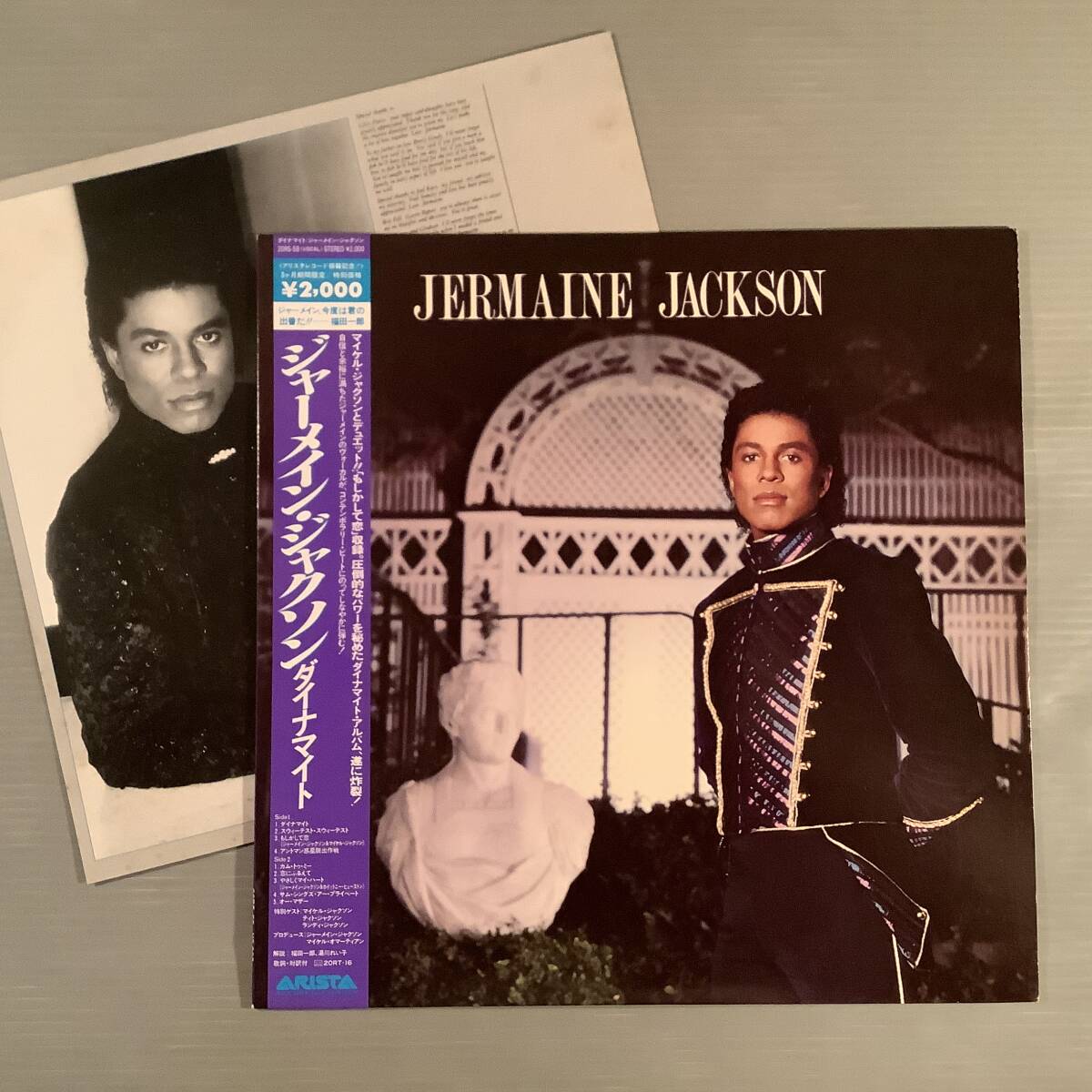 LP(日本盤)●ジャーメイン・ジャクソン/ダイナマイト※マイケル・ジャクソンとデュエット『もしかして恋』収録●帯付美品!拍卖