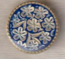 メタルボタン ドイツ 足付きボタン15ミリ ブルー 拍卖