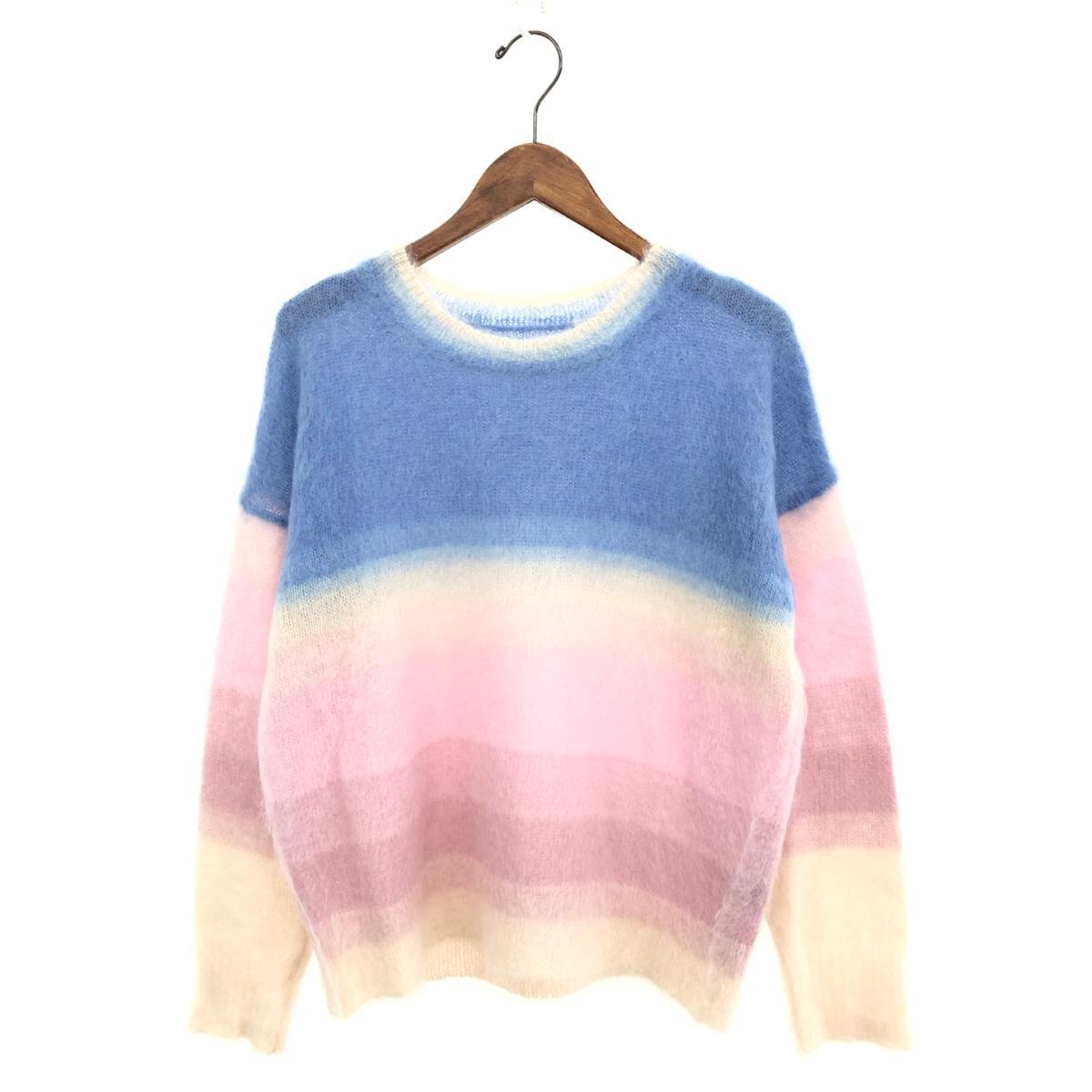 良好◆ISABEL MARANT ETOILE イザベルマランエトワール 長袖ニット サイズ:38◆ ピンク/ブルー モヘヤ レディース グラデーションニット拍卖