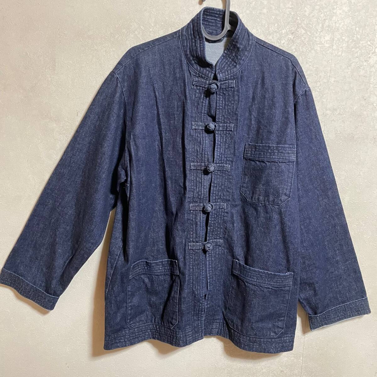 S新品■SOPHデニムチャイナジャケット チャイナシャツ デニムジャケットGジャンsophnet ソフFCRB ブリストル F.C.Real Bristol soph-170033拍卖