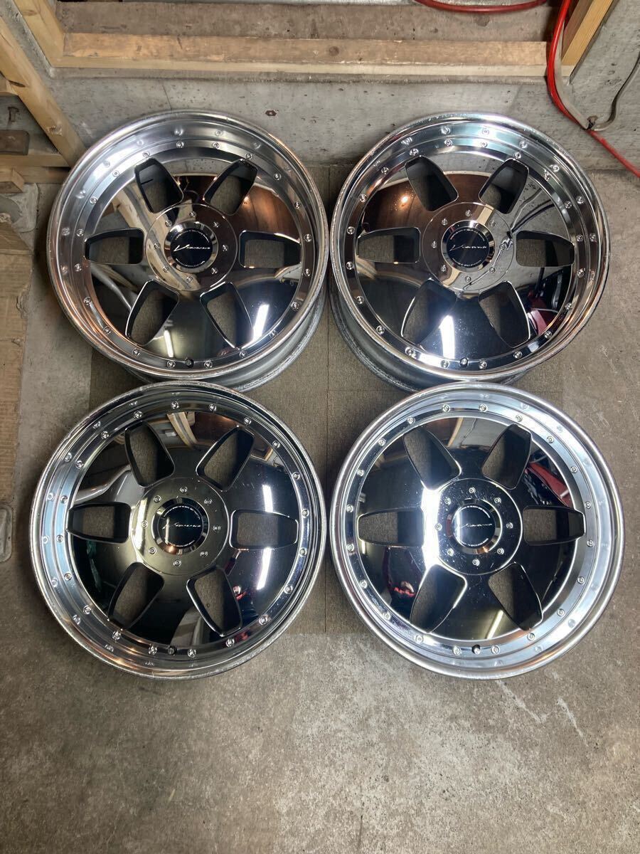 希少 メッキ SSR ビエナ クライス 19インチ アルミホイール 8J +37 4穴 5穴 マルチ 114.3 スピードスター SPEED STAR JAPAN 札幌 手渡し可 拍卖