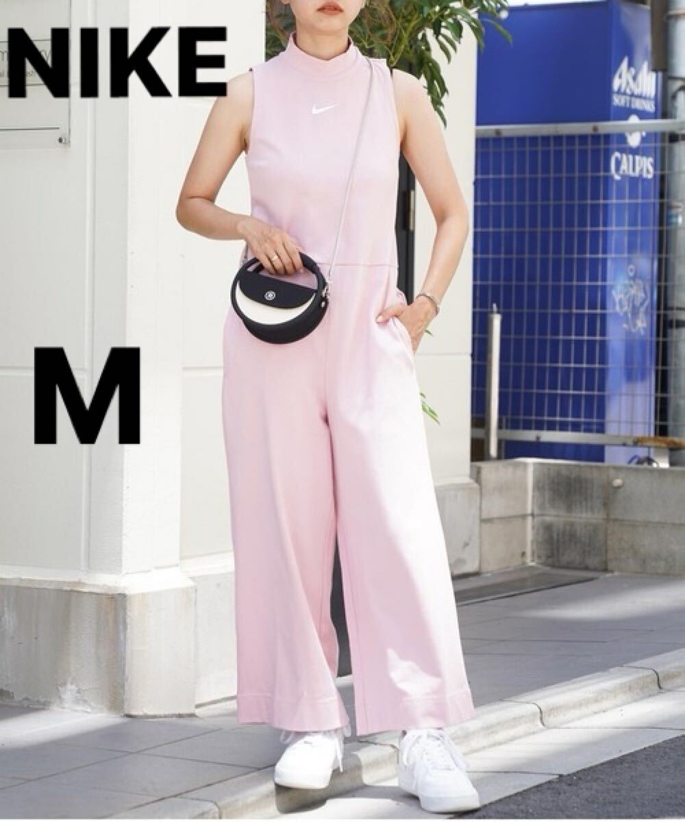 NIKE ナイキ オーバーオール オールインワン スポーツ ノースリーブ ピンク つなぎ ワンピース M拍卖