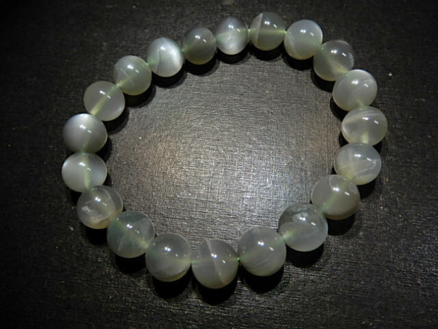 天然貴高級石BD6372 濃緑ムーンストーン 超極上級美品10mm拍卖