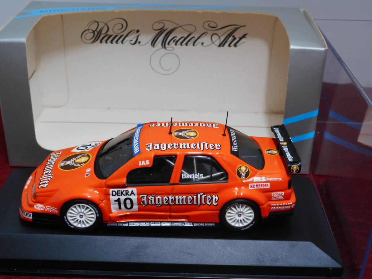 ☆即決・【未展示品】PMA製 1/43 Alfa Romeo 155 V6 TI ‘Jgermeister’ #10 DTM 1996 名車モデル☆250318拍卖