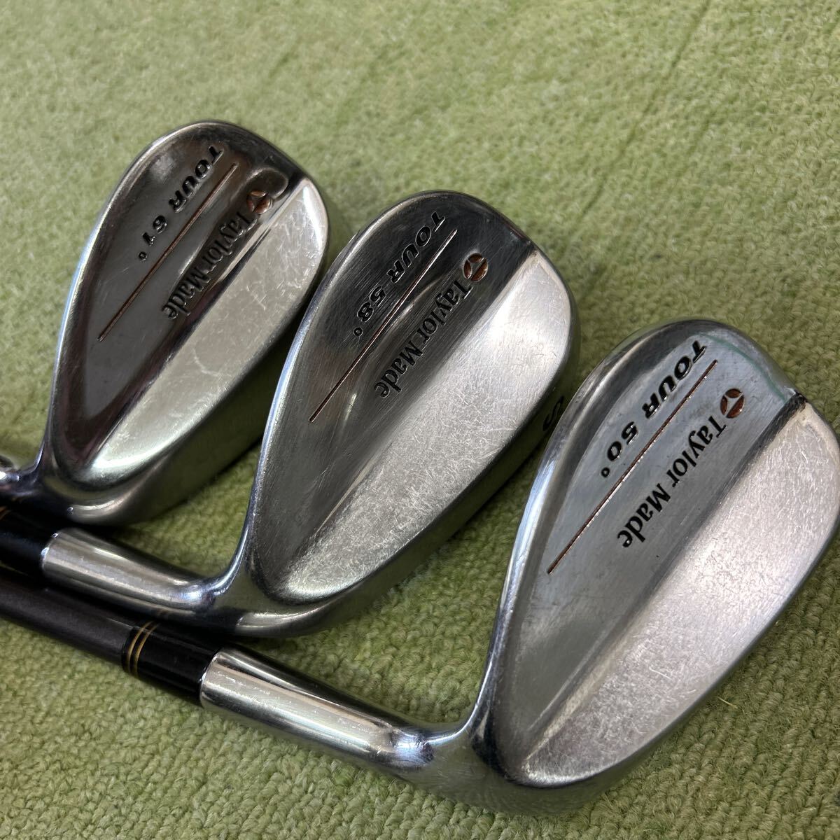 A482 希少 テーラーメイド TOUR 50° 58° 61° 3本セット BUBBLE SHAFT R-80 PLUS拍卖