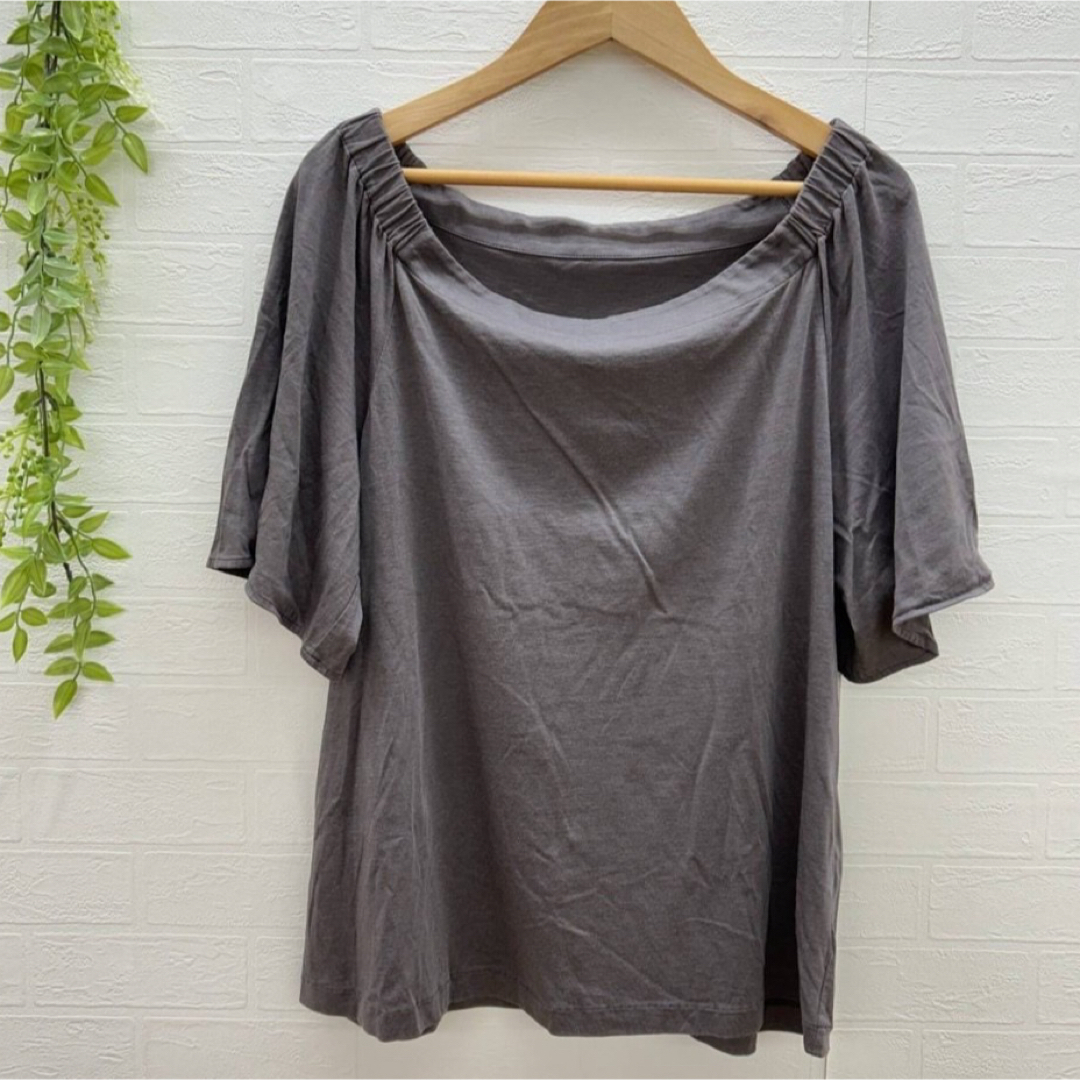 【SUPERIOR CLOSET】 半袖カットソー フレア袖 フェミニン (M)拍卖