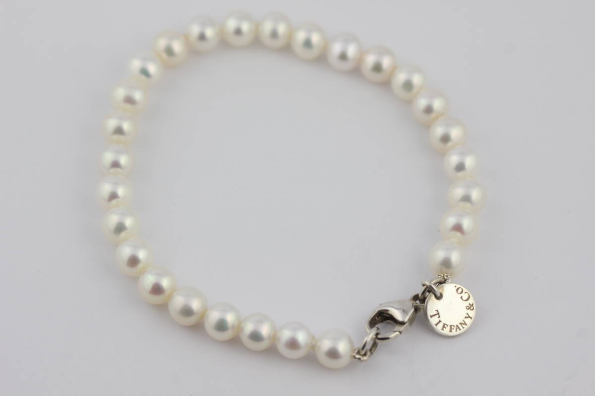 TIFFANY&Co ティファニー パール ブレスレット AG925 良品拍卖