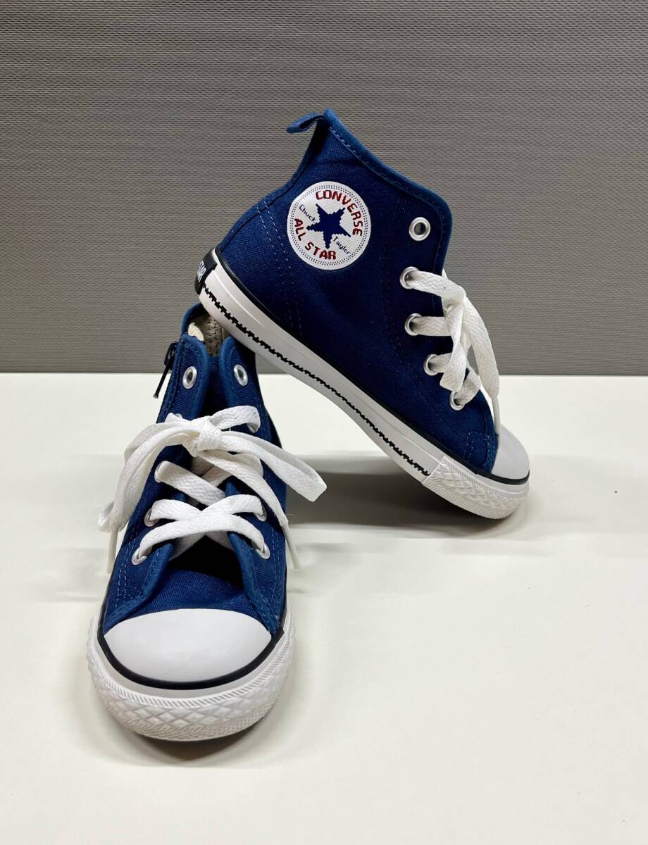 converse コンバース キッズ用 ハイカットスニーカー 紺色拍卖
