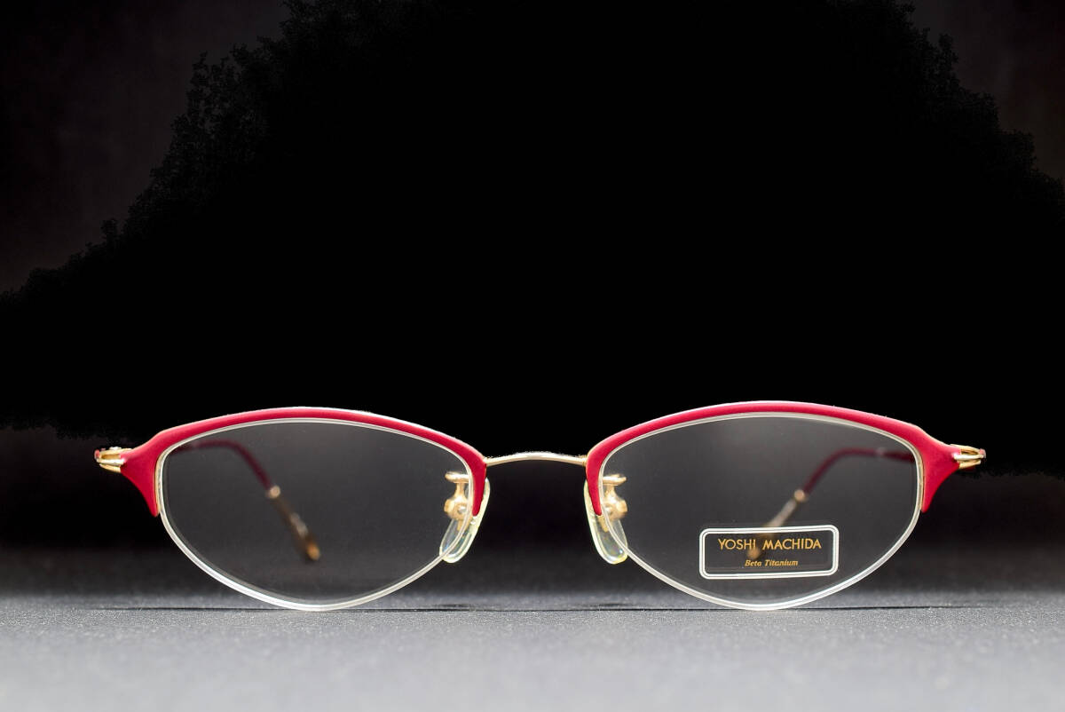 未使用品 YOSHI MACHIDA Y-42 WL 47-18 チタン製 ハーフリム メガネ サングラス フレーム 日本製 ヨシ マチダ 町田 義信 拍卖