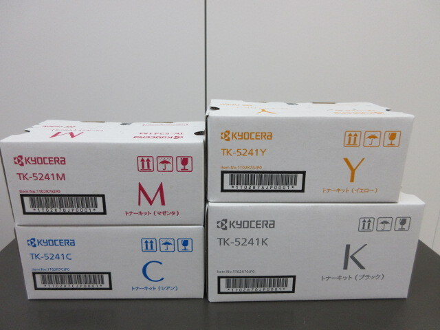 【新品未使用品】京セラ KYOCERA トナーキット TK-5241 4色4本拍卖