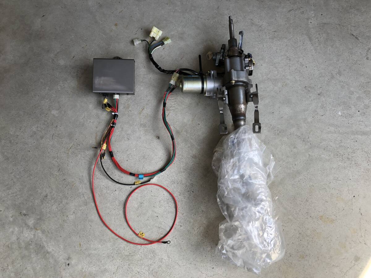 ジムニー パワー ステアリング JA22 W 電動 PS パワステ シャフト JA11 用 ポン 付 配線 取付 ステー 加工 済 コンピューター 付 セット 拍卖