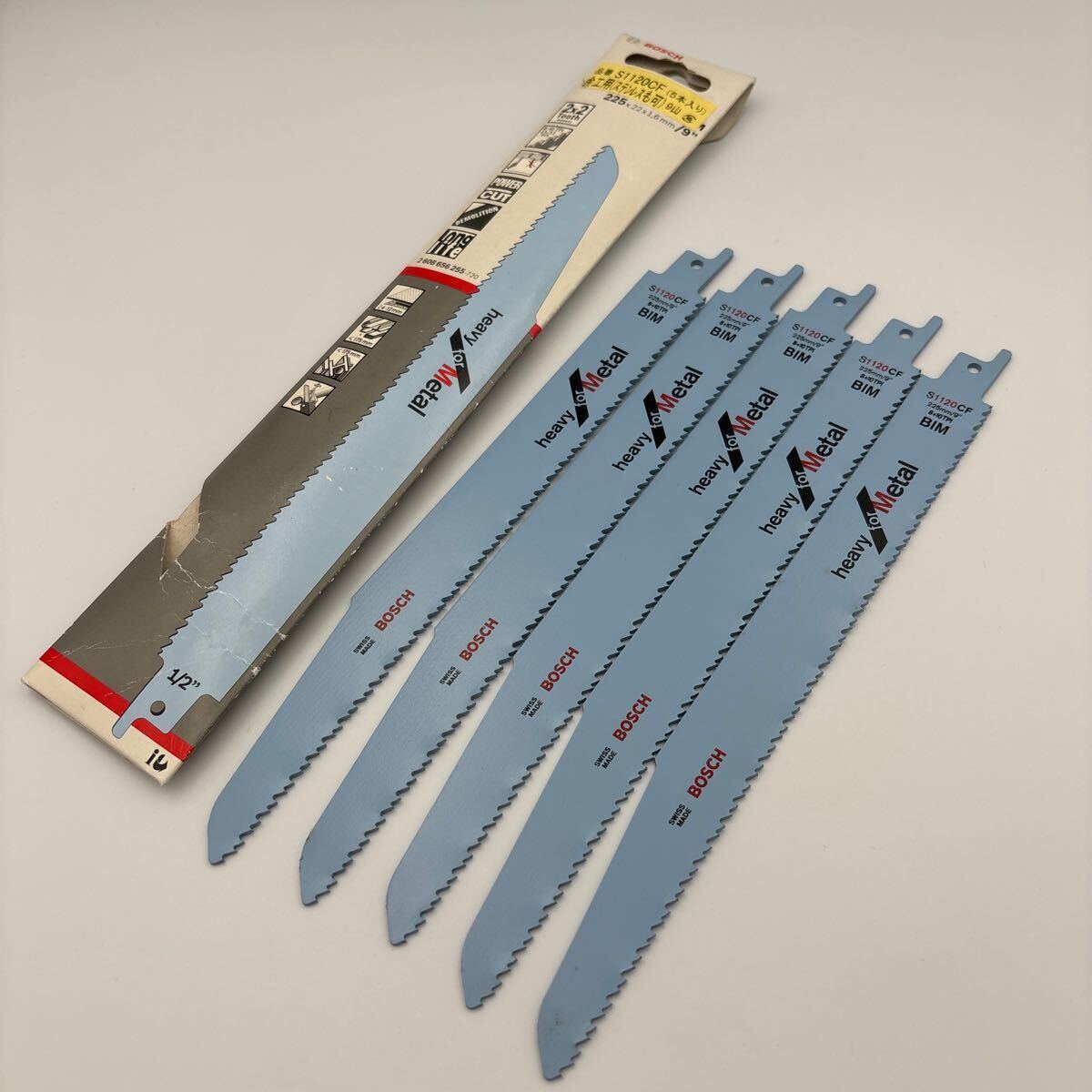 BOSCH ボッシュ heavy for Metal 5本入り 品番S1120CF 5本入り 金工用(ステンレスも可) 工具替刃 電動工具部品  替刃拍卖