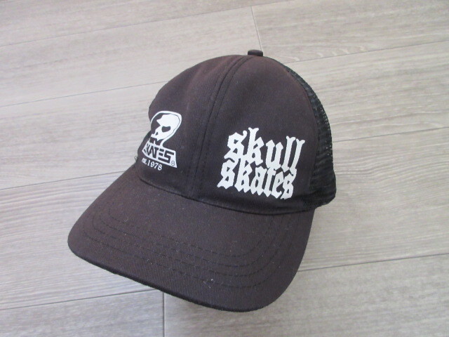 スカルスケーツ メッシュキャップ 黒拍卖
