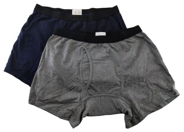 SI1759-2◆ 新品 メンズ ボクサーパンツ 2枚組 ウエストゴム 内側前パット付 LLサイズ グレー ネイビー 送料 350円拍卖