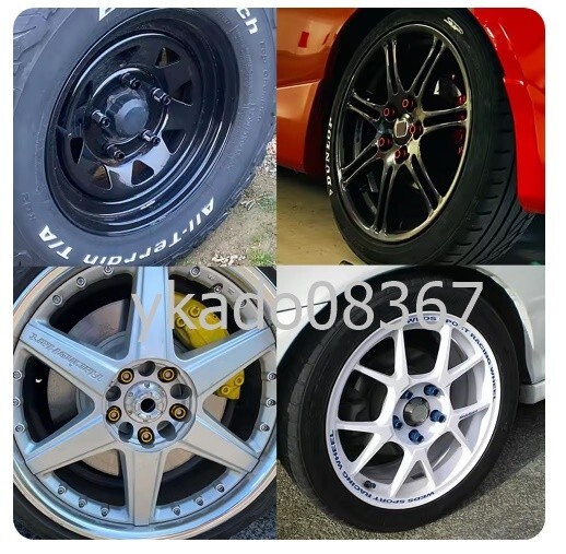 YF014:★人気商品★D1 スペック JDM レーシングホイール ラグナット M12 x 1.25MM M12 x 1.5MM 40MM 50MM アルミホイール ラグナット ネジ拍卖