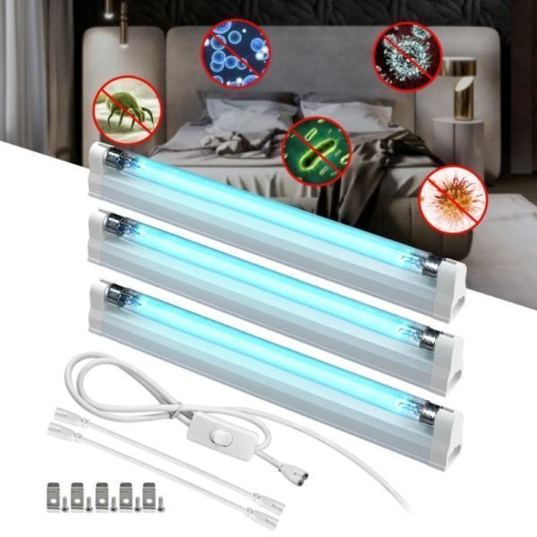 P2246: ★人気商品★T5 cfl殺菌UVランプ,石英管消毒,紫外線電球,オゾン6w 8w 220v 110v,居間用滅菌器拍卖