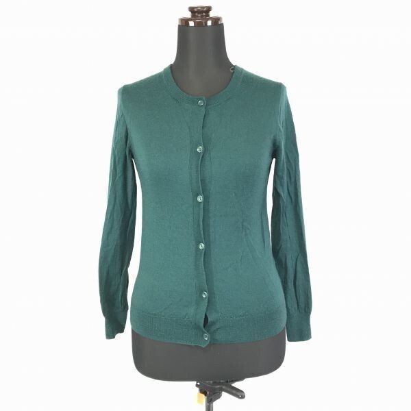 グローバルワーク★ウール/カーディガン【レディースS/緑】長袖/無地/GLOBAL WORK◆BF462拍卖