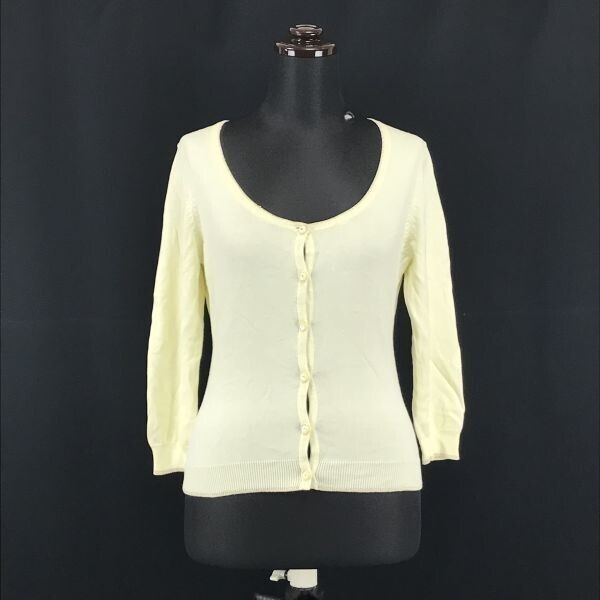 アプワイザーリッシェ/Apuweiser-riche★長袖カーディガン【2/women’s size -M/黄/yellow】Cardigan/Tops/Shirts◆BH1拍卖