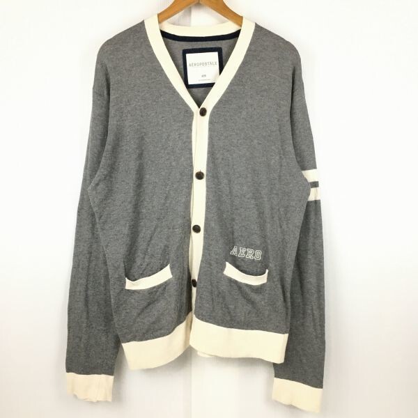 AEROPOSTALE/エアロポステール コットン/カーディガン サイズM グレー 管NO.A8-56拍卖