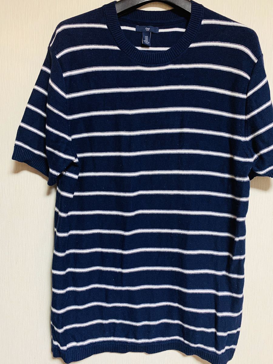 【GAP】ネイビーボーダーサマーセーター♪~M~ギャップ拍卖