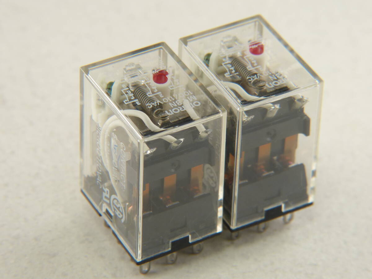 ★☆OMRON MY3N AC100V 赤表示灯付き 2個 未使用品☆★拍卖