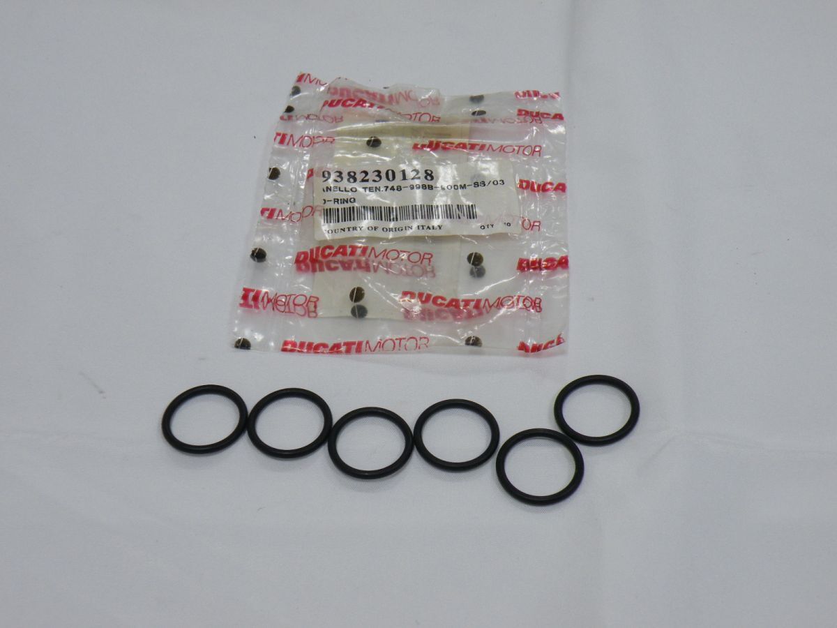 送料無料!ドゥカティ DUCATI ST2 M900 M400 S2R S4R 749 999 リアサス 純正O-RING 未使用 938230128 6個入り RHA0026拍卖