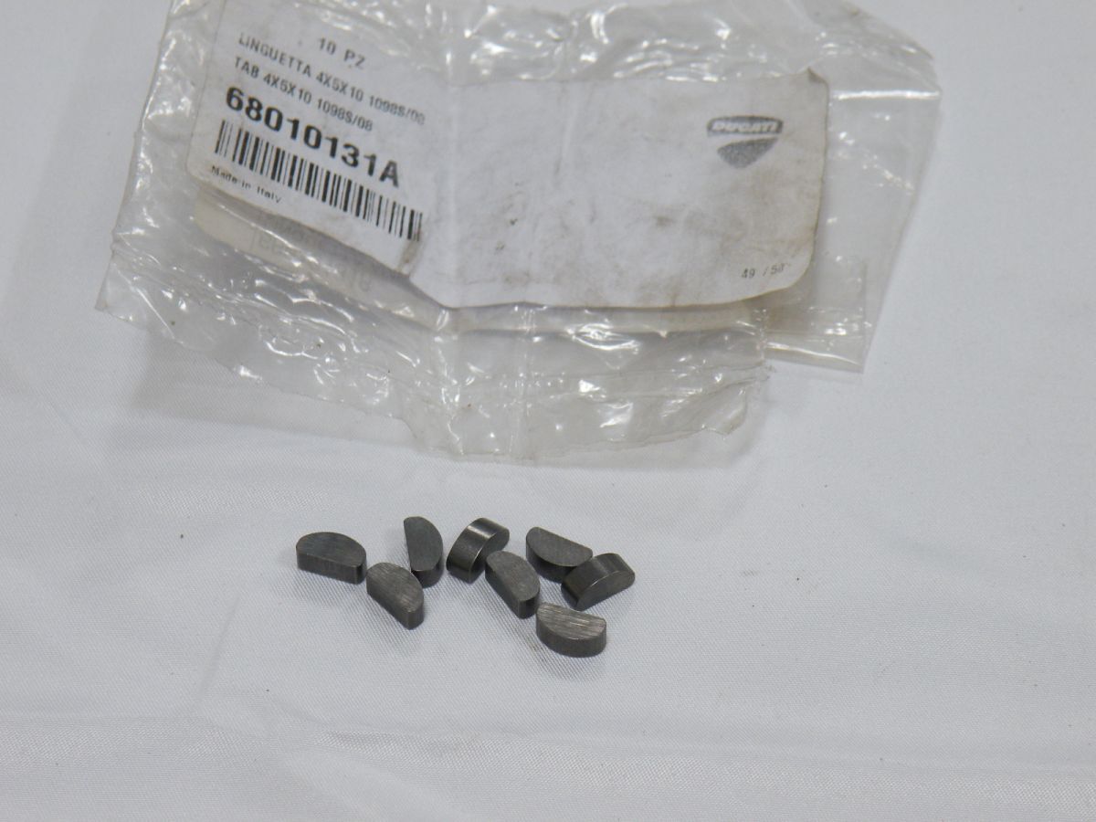 送料無料! 未使用 68010131A ドゥカティ DUCATI 純正KEY WOODRUFF 4X5X10 7個入り RHA0042拍卖