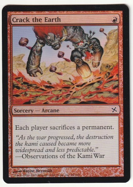 BOK Foil 大地割り/Crack the Earth 英語1枚拍卖