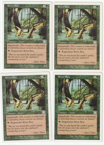 6版 リバー・ボア/River Boa 英語4枚セット拍卖
