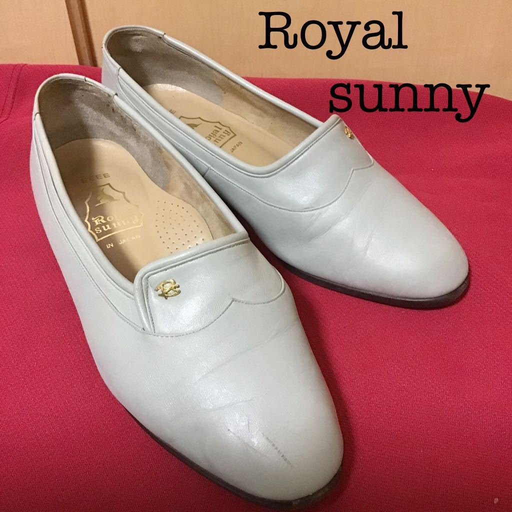 【売り切り!送料無料!】A-57 中古箱無し!Royal sunny/スリッポン/シューズ/25.0cm/日本製!激安!拍卖