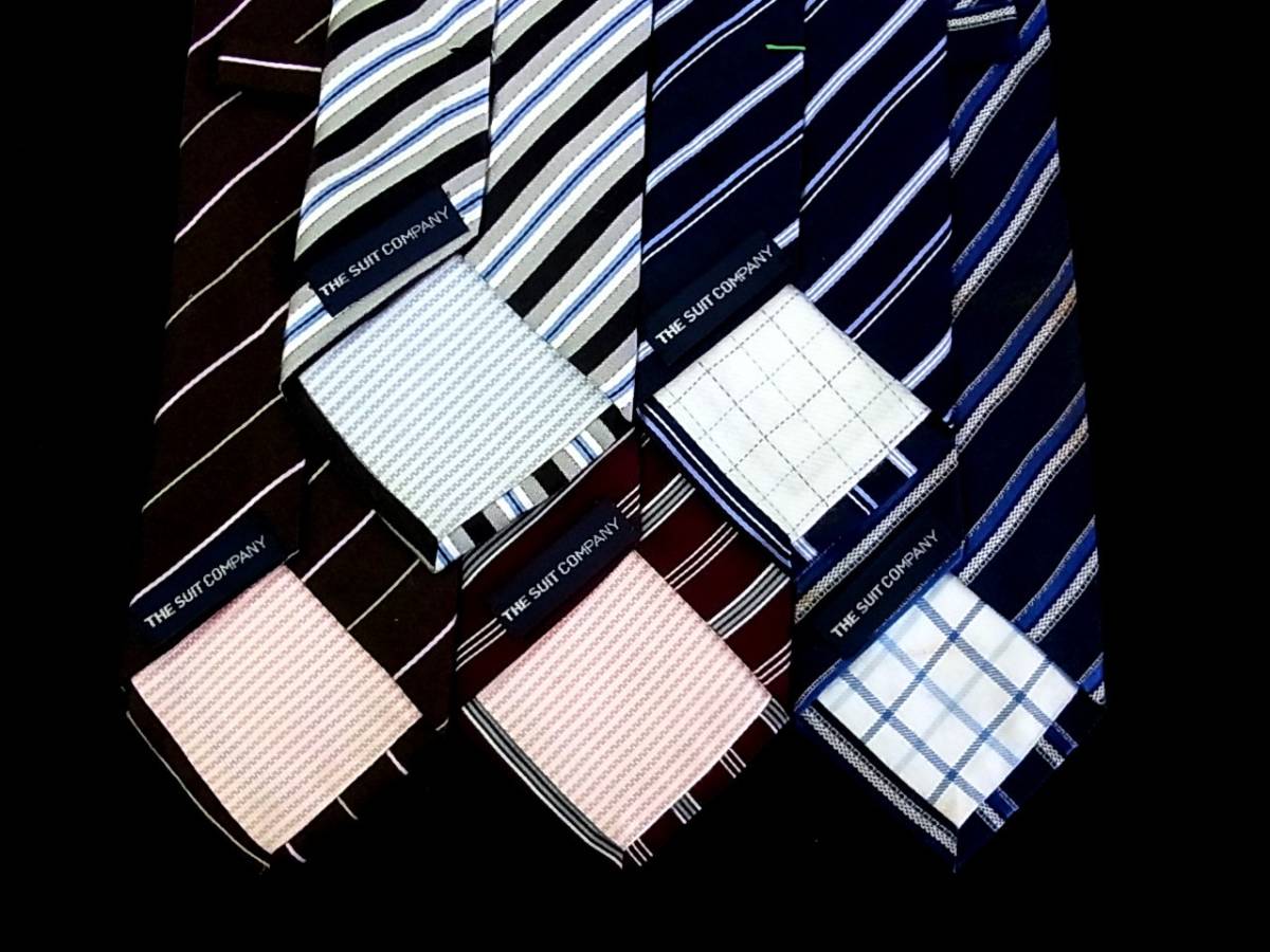◎超SALE◎№1161【全てスーツカンパニー「THE SUIT COMPANY」ネクタイ5本セットで!超お買得!】ネクタイ③拍卖
