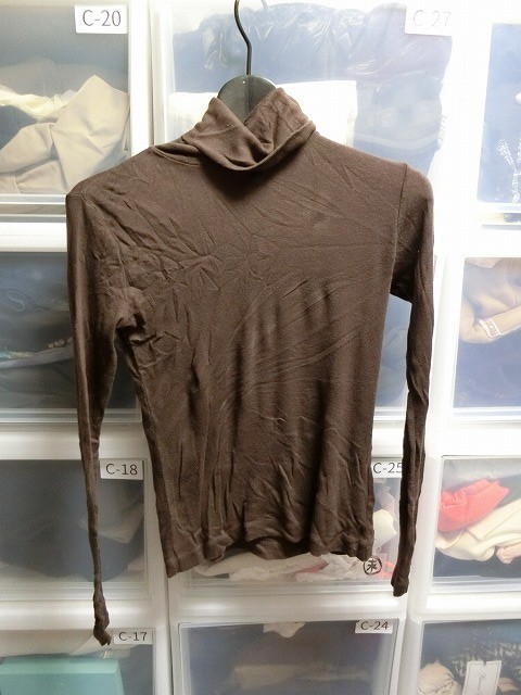 MACPHEE ハイネックカットソー 長袖 1 ブラウン #320058 マカフィー拍卖