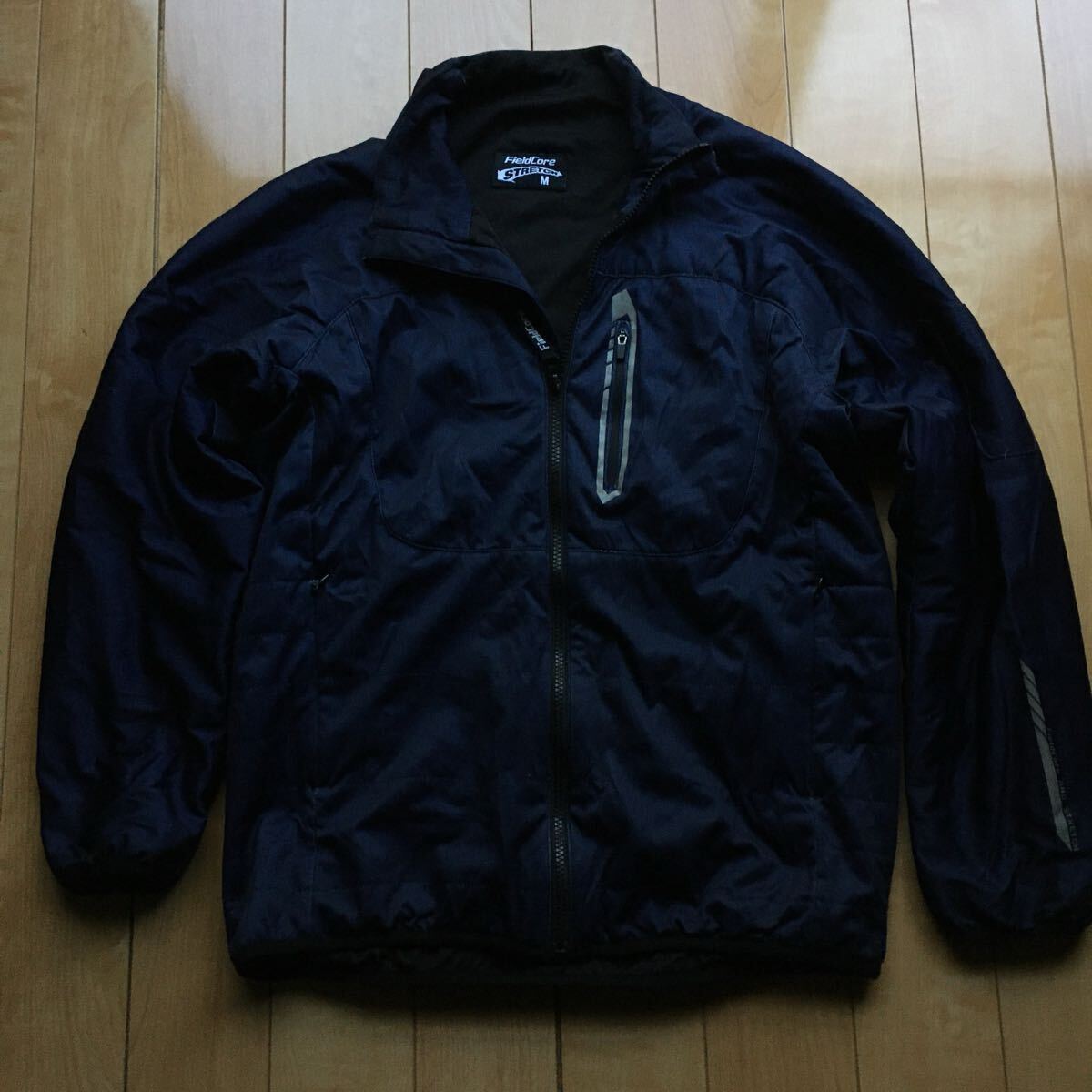 ワークマン フィールドコア エアロストレッチブルゾン 191-1-27 メンズ M シャンブレーネイビー拍卖