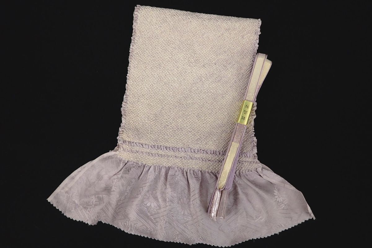 ●和装小物99 帯揚げ帯締めセット 佐賀錦 総絞り 正絹●着物/和装品/保管品/消費税0円拍卖