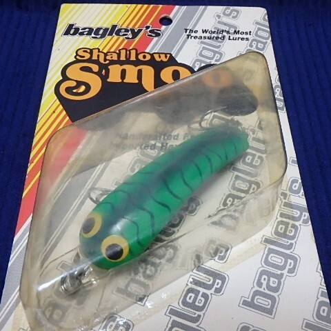 オールド バグリー スムー 3 カラーセレクター グリーン 未開封品 OLD BAGLEY SMOO SM03 117 Blue Stripe on Green SALMON SNACK NIP!拍卖