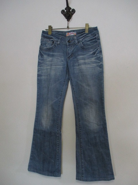 ORAJEANSウエスト後ろ編上げブーツカットデニム(USED)30720)拍卖