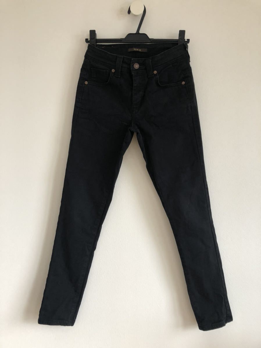 EDWIN ブラックストレッチデニム サイズ27拍卖