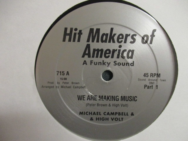 Michael Campbell & High Volt : We Are Making Music 12'' // Peter Brown Pro. カルト Disco / 落札5点で送料無料拍卖