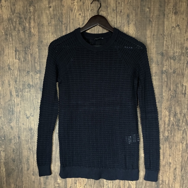 A622◇theory | セオリー ニットセーター ネイビー Sサイズ 中古品拍卖