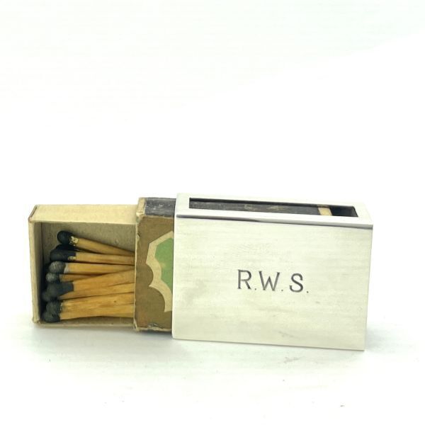 【超稀少な銀製】Tiffany & Co./ティファニーアンドコー STERLING シルバー マッチカバーケース 付属品マッチ箱付 MO316拍卖