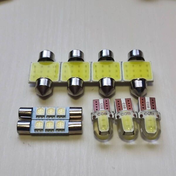 超爆光!VM系 レヴォーグ 純正球交換 T10 LED ルームランプ ナンバー灯 9個セット 室内灯 レボーグ スバル /c2/f3/t31拍卖