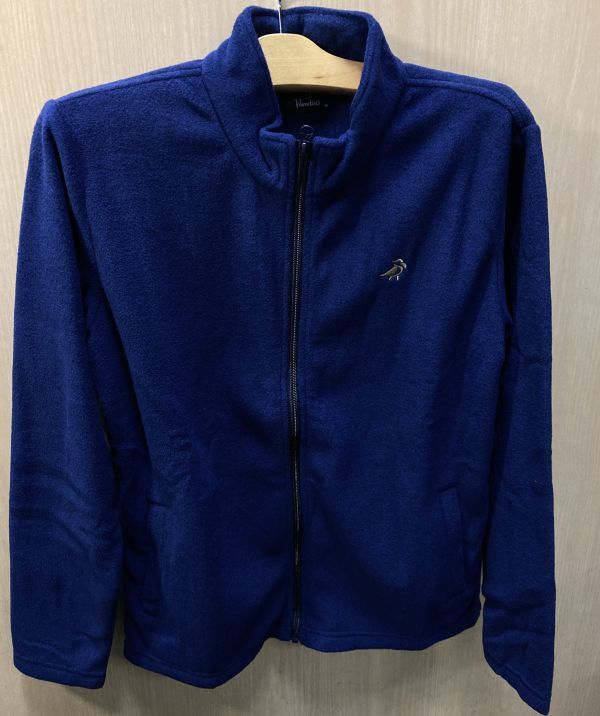 ☆【新品】ブリヂストンゴルフ パタディーゾ メンズロゴ刺繍 フリースフルジップジャケット ZSMF4B ブルー LL拍卖