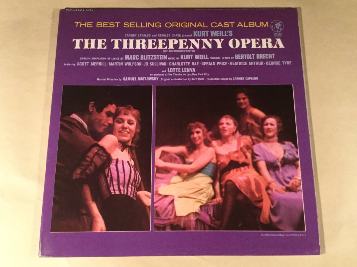 LP(ミュージカル)●ORIGINAL CAST ALBUM『THE THREEPENNY OPERA』●良好品!拍卖