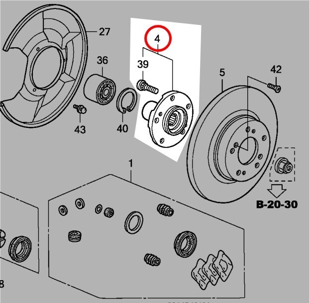未使用 ホンダ 純正 リヤー ハブ ASSY S2000 AP1 AP2 リヤ リア HONDA genuine rear hub assembly拍卖