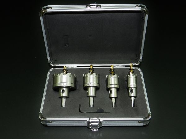 超硬ホルソー 設備用 4pcsセット(22・28・35・50mm) ケース付拍卖