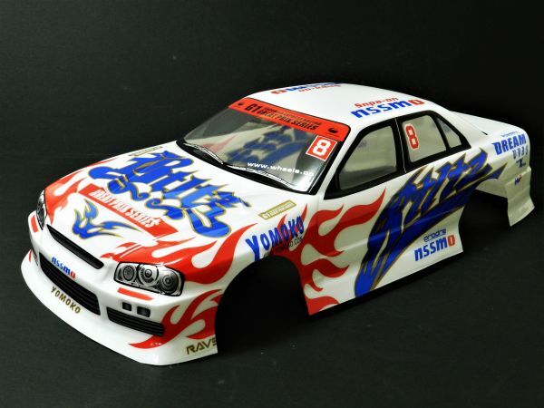 【激安・塗装済み】1/10 ドリフトラジコンカー用 スペアボディー ニッサン GTS タイプ 白拍卖