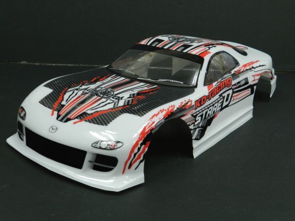 【激安・塗装済み】1/10 ドリフトラジコンカー用 スペアボディー マツダ RX-7 FD3S タイプ 白2拍卖
