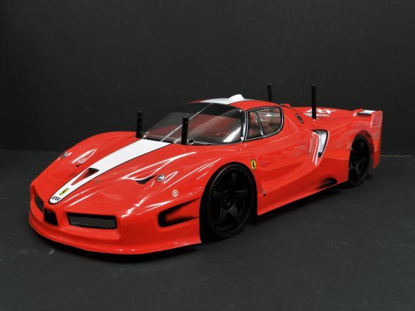 ☆スペアボディー付☆ 2.4GHz 1/10 ドリフトラジコンカー フェラーリ タイプ 赤【ターボ機能付き・塗装済み完成品・フルセット】拍卖