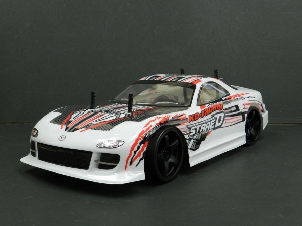 ☆スペアボディー付☆ 2.4GHz 1/10 ドリフトラジコンカー RX-7 FD3S タイプ 白2【ターボ機能付き・塗装済み完成品・フルセット】拍卖